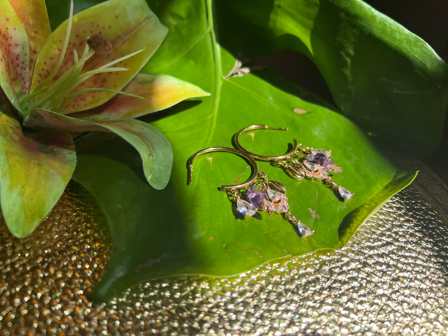 Amethyst earrings