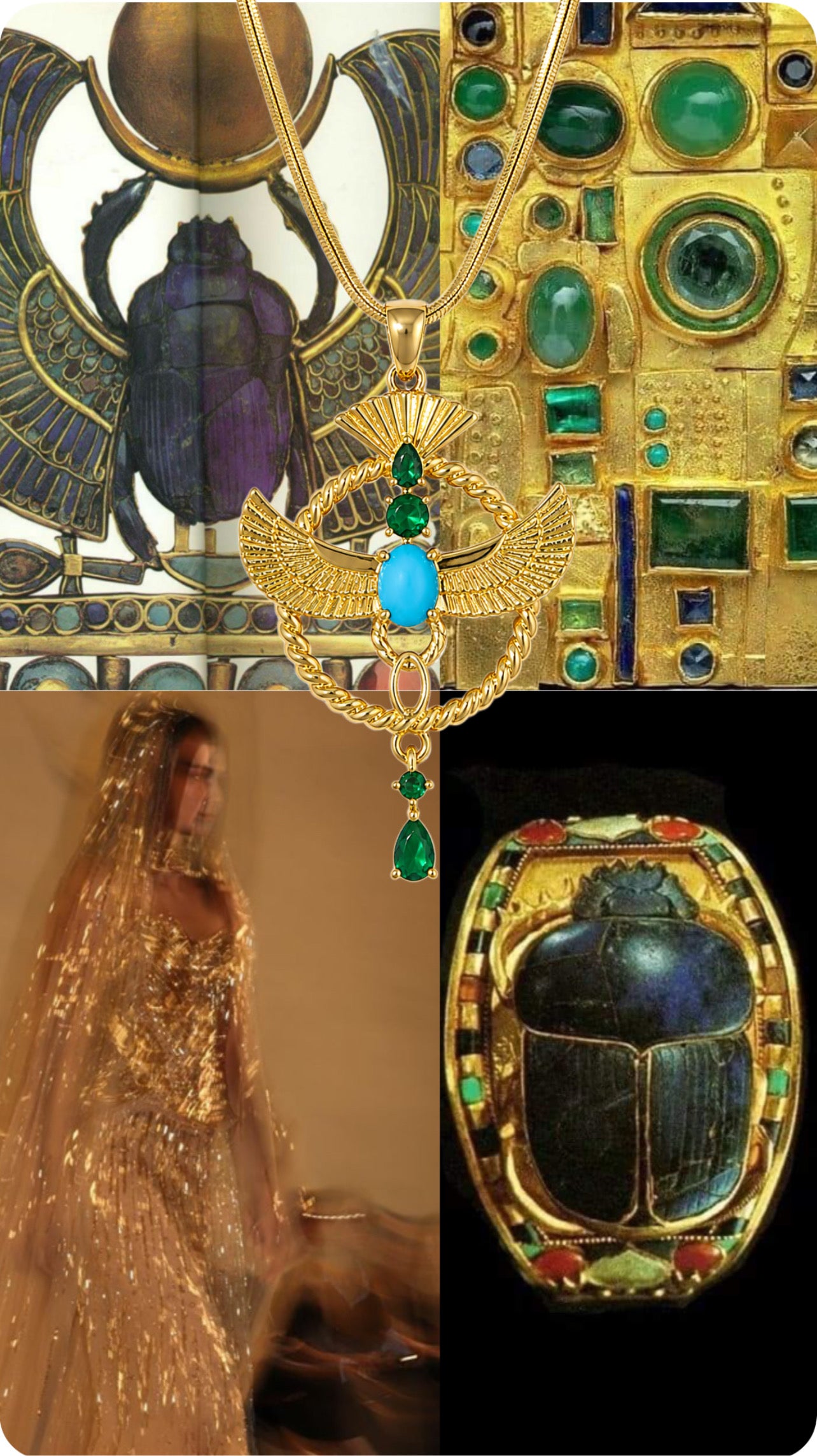 Scarab jewel Necklace