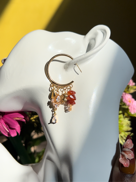 Red Carnelian earrings
