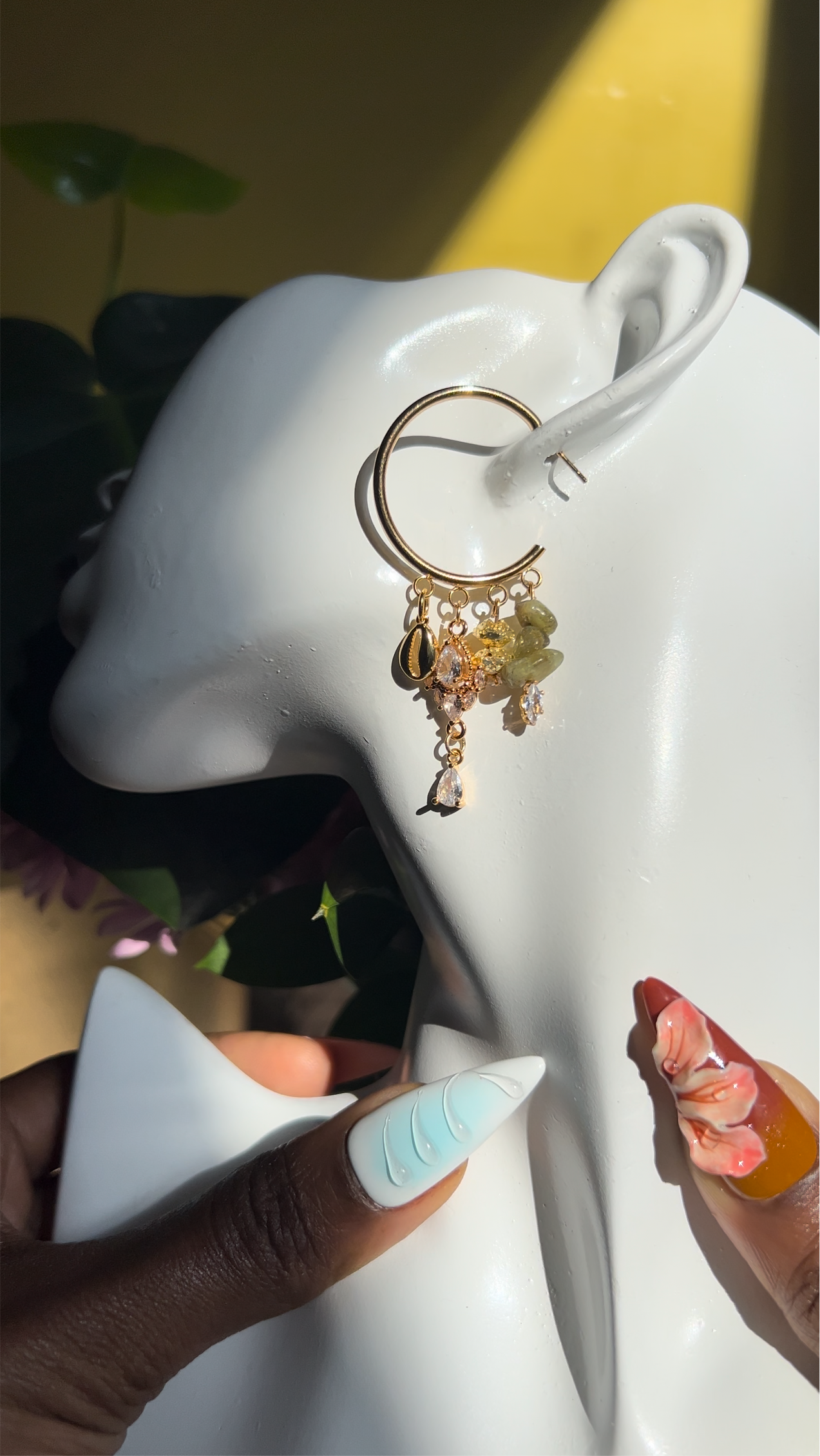 Green Jade earrings