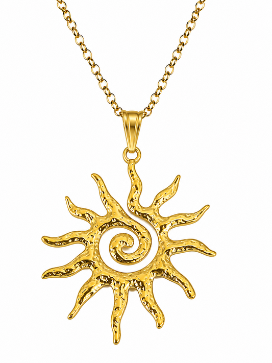 Spiral sun Necklace