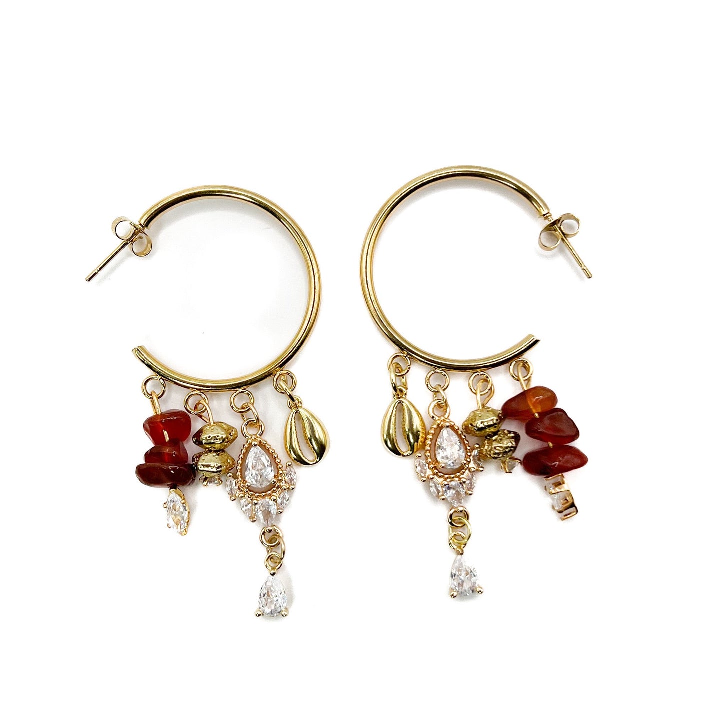 Red Carnelian earrings